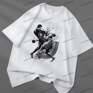 Y2K Unisex Harajuka Anime Retro Kawai Kuromi T-shirt Kod-Mavi-Etiket:  8486