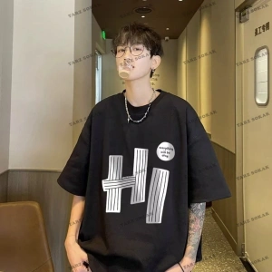 Y2K Unisex Harajuka Anime Retro Kawai Kuromi T-shirt Kod-Mavi-Etiket:  8504