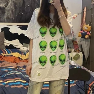 Y2K Unisex Harajuka Anime Retro Kawai Kuromi T-shirt Kod  Rertr Tarzsokak 6645