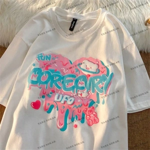 Y2K Unisex Harajuka Anime Retro Kawai Kuromi T-shirt Kod  Rertr Tarzsokak 6650