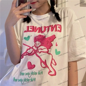 Y2K Unisex Harajuka Anime Retro Kawai Kuromi T-shirt Kod  Rertr Tarzsokak 6701