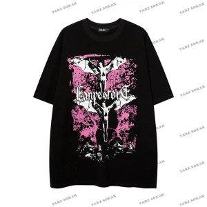 Y2K Unisex Harajuka Anime Retro Kawai Kuromi T-shirt Kod  Rertr Tarzsokak 6702