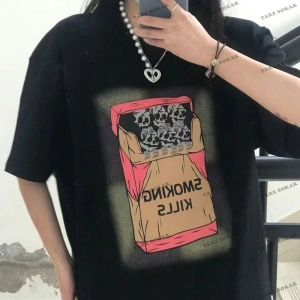 Y2K Unisex Harajuka Anime Retro Kawai Kuromi T-shirt Kod  Rertr Tarzsokak 6705