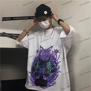 Y2K Unisex Harajuka Anime Retro Kawai Kuromi T-shirt Kod  Rertr Tarzsokak 6731