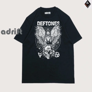 Y2K Unisex Harajuka Deftones Unisex Oversize Kalıp Tişört