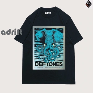 Y2K Unisex Harajuka Deftones Unisex Oversize Kalıp Tişört