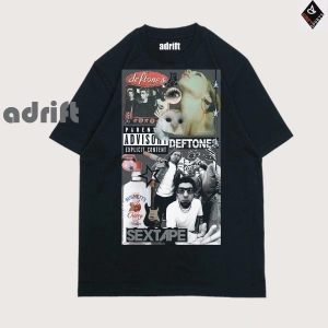 Y2K Unisex Harajuka Deftones Unisex Oversize Kalıp Tişört