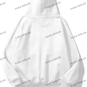 Y2K Unisex Juicy Taş Görünümlü Baskılı Sweatshirt KOD 1509 Beyaz