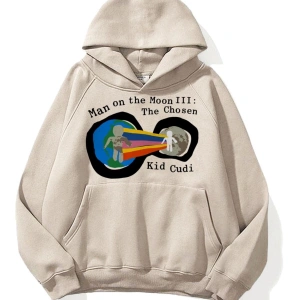 Y2K Unisex Man On The Moon Sweatshirt Hoodie KOD 1949