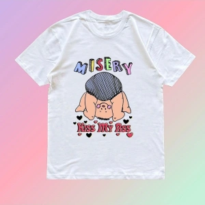 Y2k Unisex Oversize Komik Baskılı Tshirt