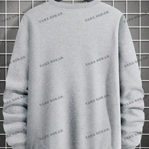 Y2K Unisex Pockets Empty Sweatshirt KOD 1617 Beyaz