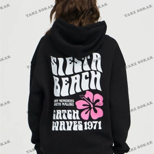 Y2K Unisex Siesta Beach Beyaz Sweatshirt KOD 1997