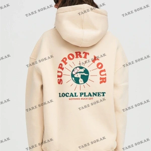 Y2K Unisex Support Your Planet Sweatshirt Hoodie KOD 1929