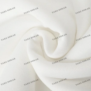 Y2K Unisex Two Rabbit with Flower Sweatshirt KOD 1542 Beyaz