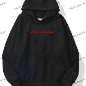 Y2K Unisex World Sucks Sweatshirt KOD 1801