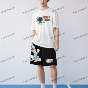 Y2K Unisex Yaz Şort Bermuda Harajuka Anime Retro KOD-11399