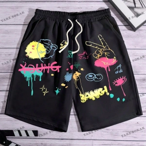 Y2K Unisex Yaz Şort Bermuda Harajuka Anime Retro KOD-11458