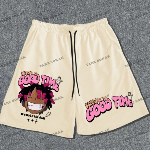 Y2K Unisex Yaz Şort Bermuda Harajuka Anime Retro KOD-11490