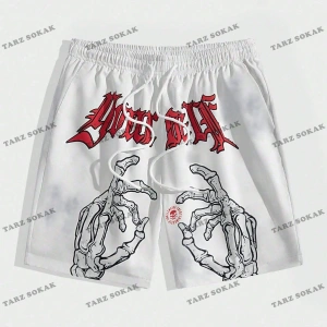 Y2K Unisex Yaz Şort Bermuda Harajuka Anime Retro KOD-11521