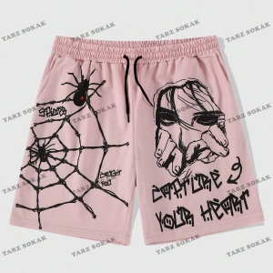 Y2K Unisex Yaz Şort Bermuda Harajuka Anime Retro KOD-11533