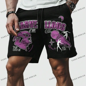 Y2K Unisex Yaz Şort Bermuda Harajuka Anime Retro KOD-11548