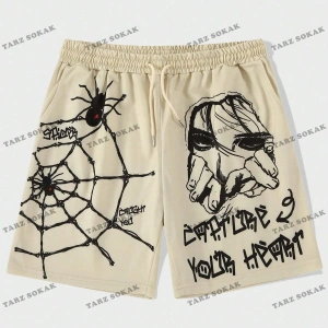 Y2K Unisex Yaz Şort Bermuda Harajuka Anime Retro KOD-11568