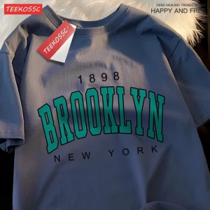 Y2k Vintage Tişört Tee 1898 Brooklyn New York