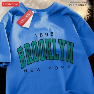 Y2k Vintage Tişört Tee 1898 Brooklyn New York