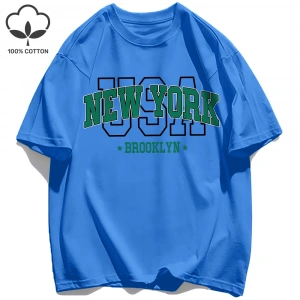 Y2k Vintage Tişört Tee Abd New York Brookl Yn Baskı