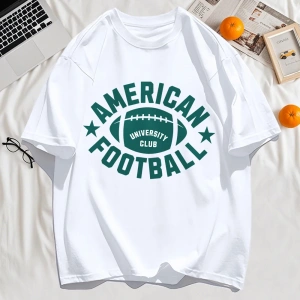 Y2k Vintage Tişört Tee Amerikan Futbolu Spor Baskılı