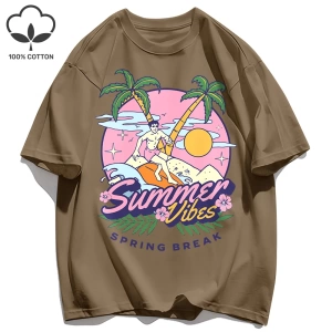 Y2k Vintage Tişört Tee Bahar Molası Desen