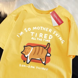 Y2k Vintage Tişört Tee Bana bir dinlenme baskı japon tarzı