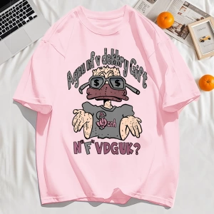 Y2k Vintage Tişört Tee Bir İnsan Gözlük Giyen Baskı