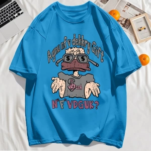 Y2k Vintage Tişört Tee Bir İnsan Gözlük Giyen Baskı