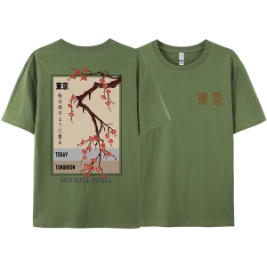 Y2k Vintage Tişört Tee Bugün Yarın Tokyo Çiçek Festivali