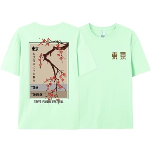 Y2k Vintage Tişört Tee Bugün Yarın Tokyo Çiçek Festivali