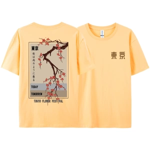 Y2k Vintage Tişört Tee Bugün Yarın Tokyo Çiçek Festivali