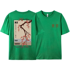 Y2k Vintage Tişört Tee Bugün Yarın Tokyo Çiçek Festivali