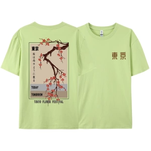Y2k Vintage Tişört Tee Bugün Yarın Tokyo Çiçek Festivali
