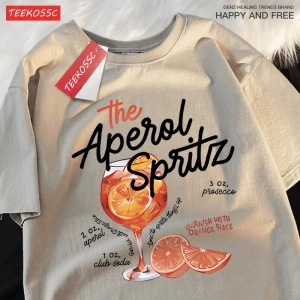 Y2k Vintage Tişört Tee Buzlu limon şarap içecek baskı