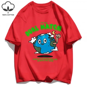 Y2k Vintage Tişört Tee Çift Maç Hayat Yapmak Rahat Baskı
