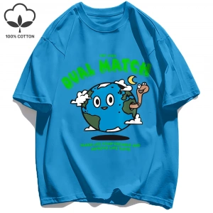 Y2k Vintage Tişört Tee Çift Maç Hayat Yapmak Rahat Baskı