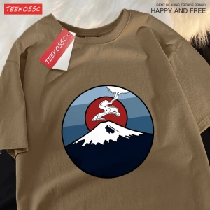 Y2k Vintage Tişört Tee Dağı Fuji patlama sahne