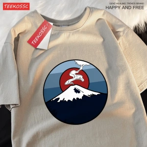 Y2k Vintage Tişört Tee Dağı Fuji patlama sahne
