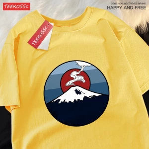 Y2k Vintage Tişört Tee Dağı Fuji patlama sahne