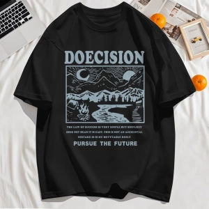 Y2k Vintage Tişört Tee Doecision Pursue Gelecek Baskı