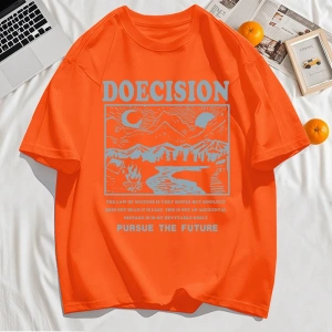 Y2k Vintage Tişört Tee Doecision Pursue Gelecek Baskı