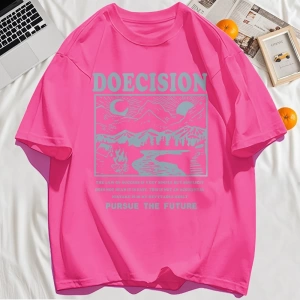 Y2k Vintage Tişört Tee Doecision Pursue Gelecek Baskı