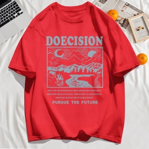 Y2k Vintage Tişört Tee Doecision Pursue Gelecek Baskı