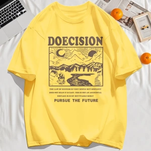 Y2k Vintage Tişört Tee Doecision Pursue Gelecek Baskı